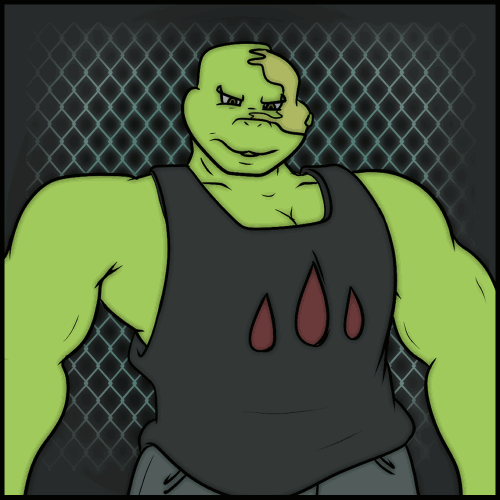 Chryler, a reptilian man with scars